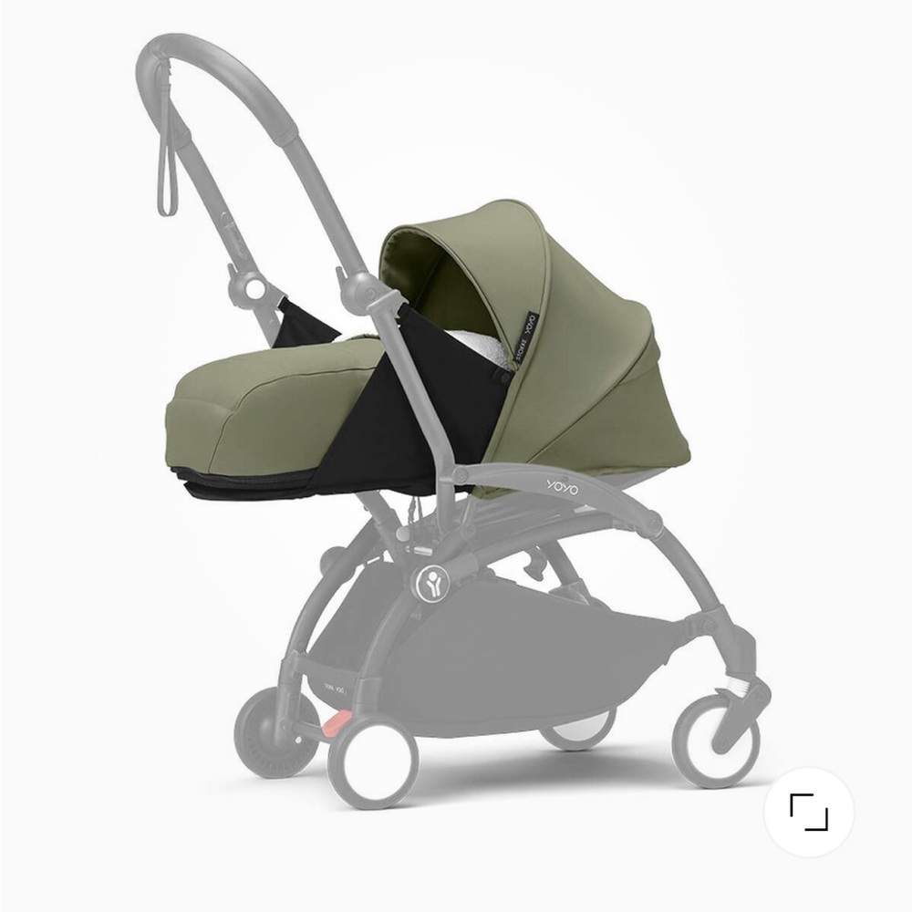 Yoyo stroller infant attachment cozy nest green/blue